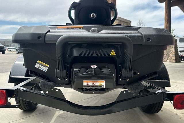 Rear view of a Sea-Doo PWC GTR 230 on a trailer, ready for transport.
