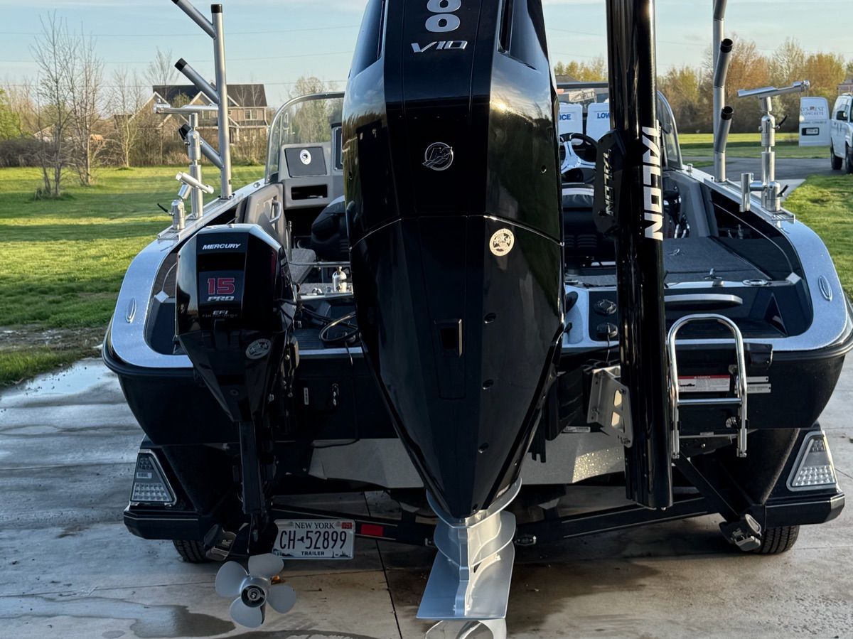 2024 Ranger 622FS Pro boat with Mercury engines outdoors.