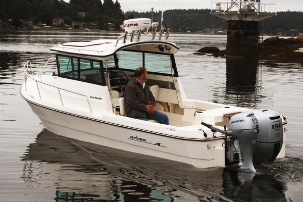 Manufacturer Provided Image: Arima Sea Ranger 21 Hardtop 2026 on calm water with Honda engine.