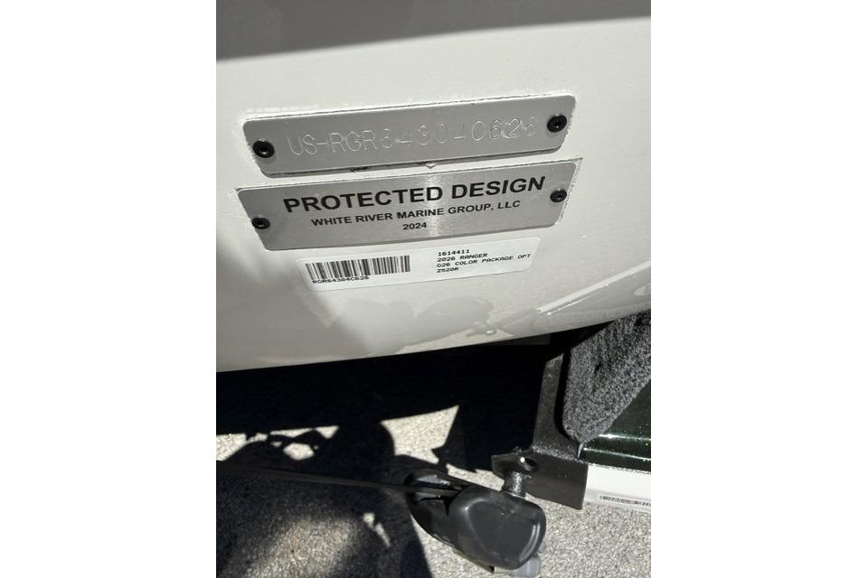 2026 Ranger Z520R Cup-Equipped boat with protected design label from White River Marine Group.