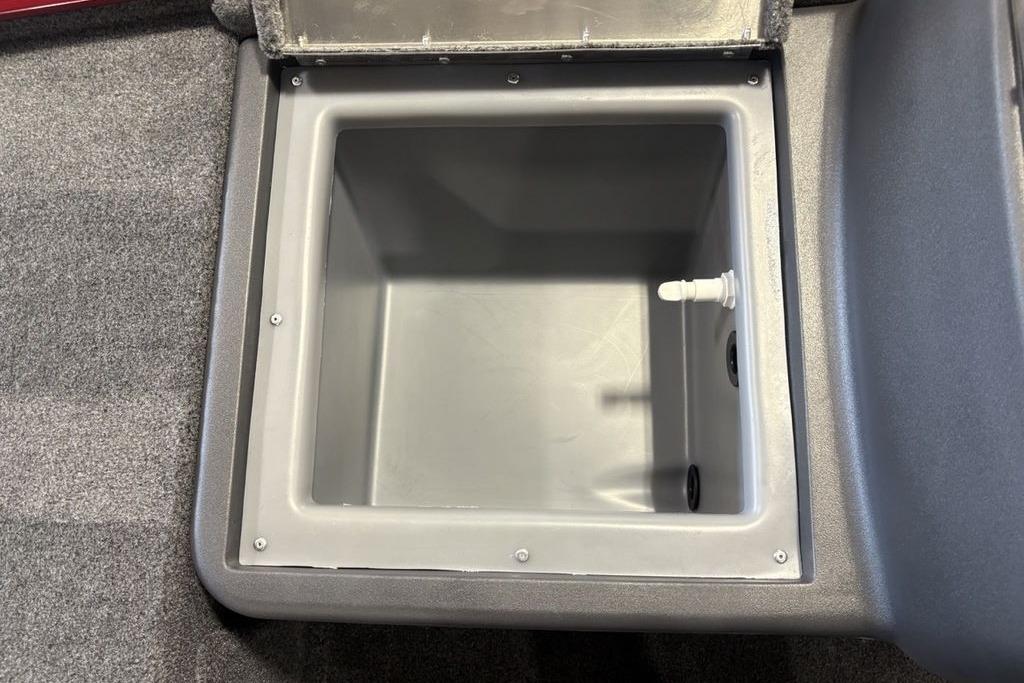 Livewell compartment in 2026 Tracker Bass Tracker Classic XL boat.