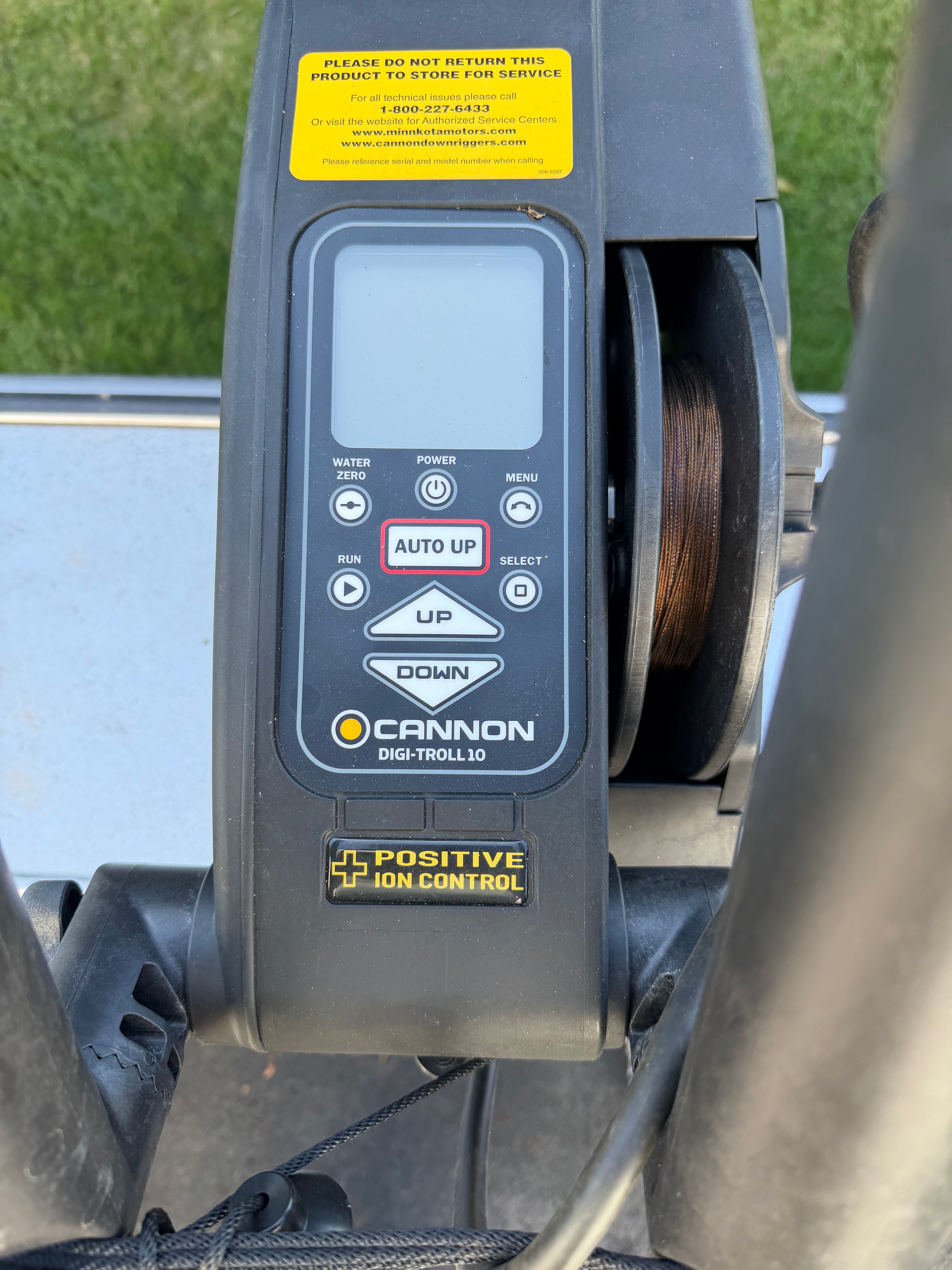 Cannon Digi-Troll 10 control on a 2017 Lund Pro V boat.