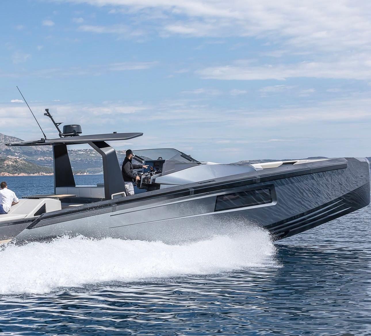 Sleek 2019 Maori 54 yacht cruising on open water.