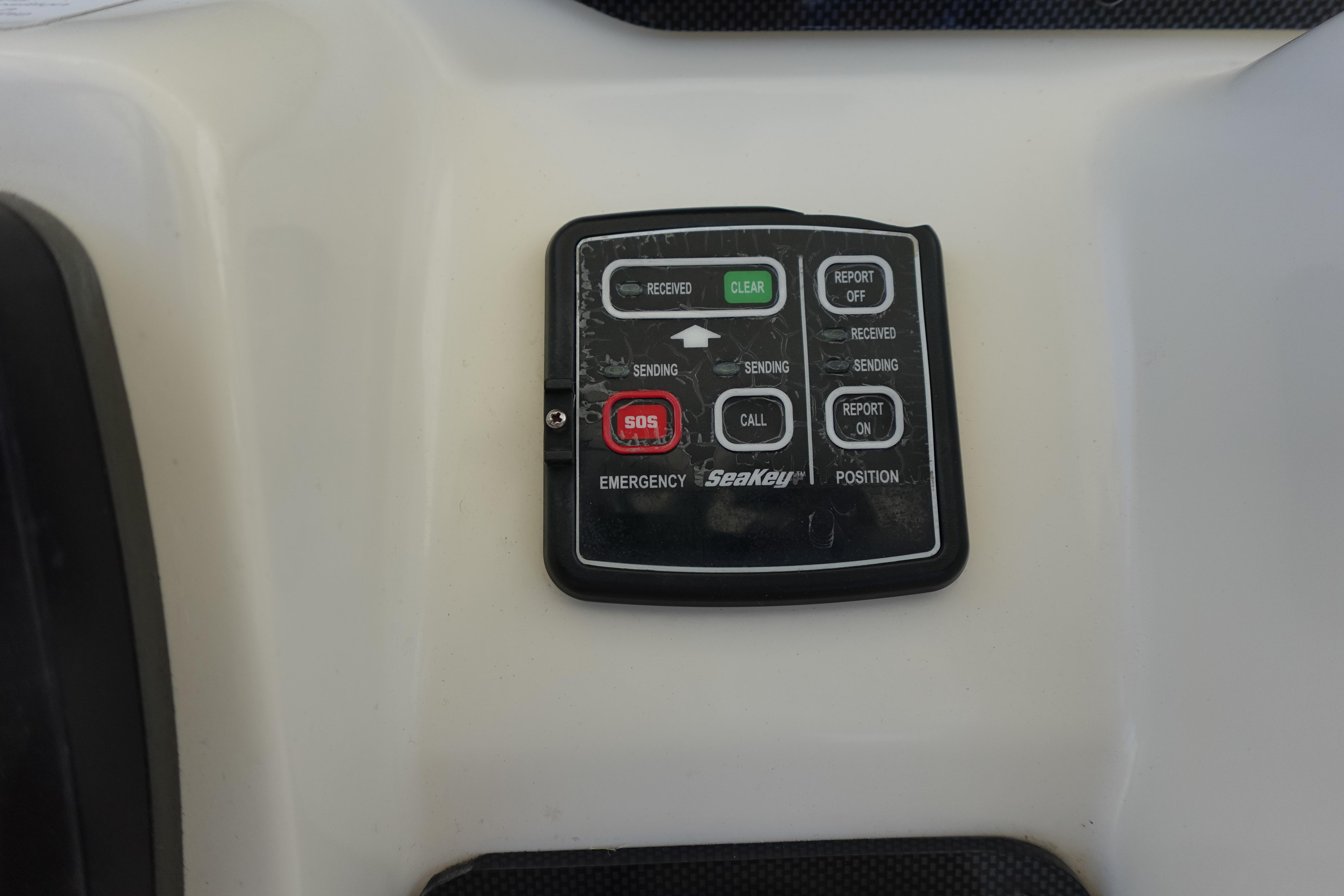 Emergency control panel on 2005 Hydra-Sports Vector 3300 CC boat.